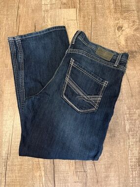 BKE Men's Seth Dark Indigo Bootcut Jeans 42/31